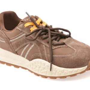 Pantofi sport FLAVIA PASSINI maro, 6677, din material textil si piele naturala