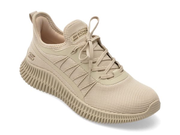 fd4edde1a6aa87a486e39b311d68259ed7ccdfbf5f605238d0fc5680480a391d.jpeg Pantofi sport SKECHERS bej, BOBS GEO, din material textil