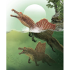 Figurina pictata manual dinozaur Spinosaurus innotand cu mandibula mobila
