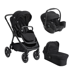 Carucior pentru copii multifunctional 3 in 1 Joie Finiti Signature Eclipse (Carucior Finiti + Landou Ramble XL + scoica i-Starter)