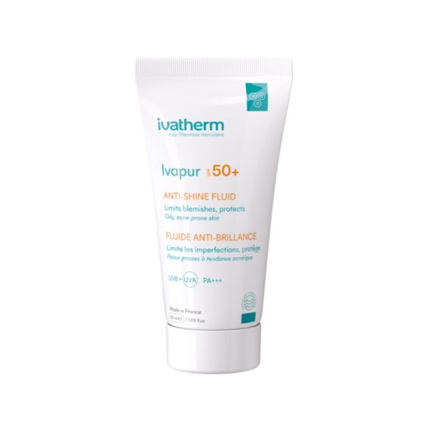 xr:d:DAFpvKSiFwI:134,j:7983029306553774586,t:23080711 Fluid anti-stralucire cu SPF 50+ Ivapur, 50 ml, Ivatherm