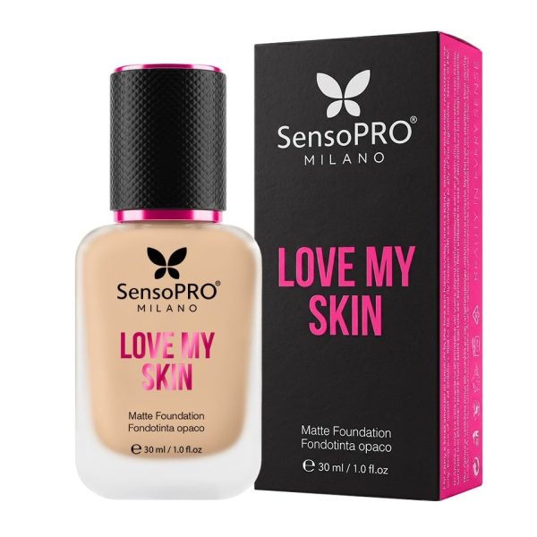 Fond de ten Love My Skin, cu vitamina E, SensoPRO Milano, S03 Light-Warm