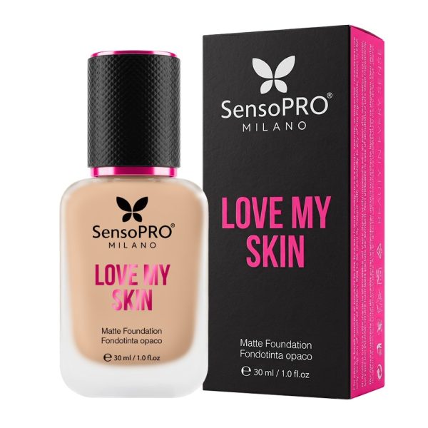 Fond de ten Love My Skin, cu vitamina E, SensoPRO Milano, S05 Medium Warm