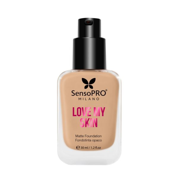 Fond de ten Love My Skin, cu vitamina E, SensoPRO Milano, S07 Tan Warm