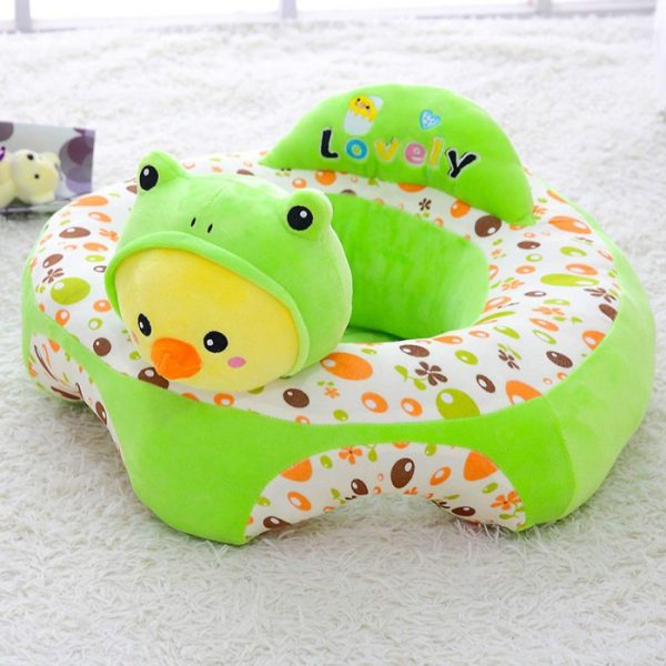 Fotoliu Baby Smile Animalute Invat Sa Stau In Fundulet 45 cm, Puisorul verde