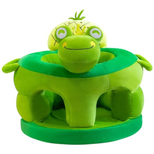 Fotoliu bebe cu spatar si suport de picioare - Broscuta Verde Happy Day