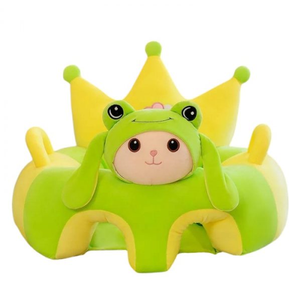 fotoliu-bebe-cu-spatar-si-suport-de-picioare-elefantul-crem-copie-419959.jpg Fotoliu bebe cu spatar si suport de picioare Royal Crown Baby Frog, Broscuta verde