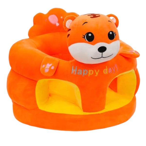 Fotoliu bebe cu spatar si suport de picioare - Tigrutul Portocaliu Happy Day