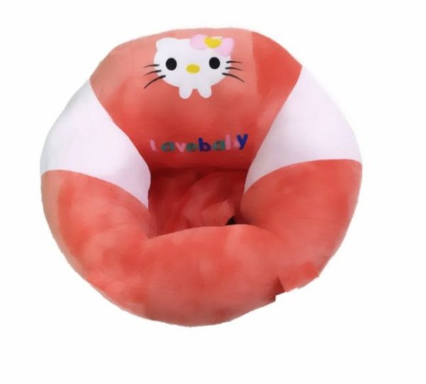 Fotoliu Bebe LovelyBaby Invat Sa Stau In Fundulet XXL 60 cmn - Hello Kitty corai roz
