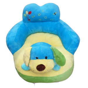 Fotoliu maxi bebe din plus cu spatar - Catelus, bleu