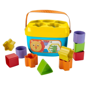 Sortator de forme cu galetusa pentru Bebelusi, Primele Cuburi, FisherPrice FFC84