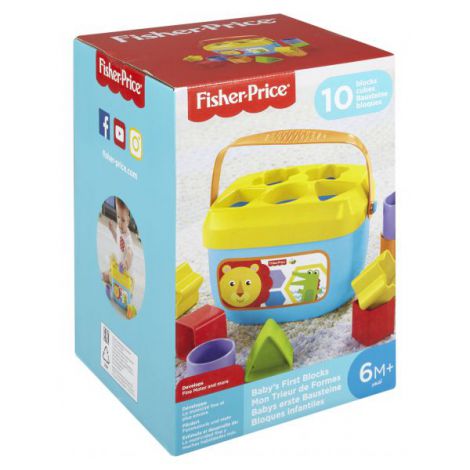 Sortator de forme cu galetusa pentru Bebelusi, Primele Cuburi, FisherPrice FFC84