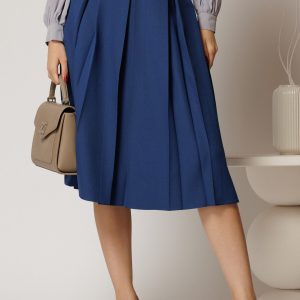 fusta-dy-fashion-albastra-in-clos-cu-pliuri-ample-si-curea-in-talie-1423414-1134295-4.jpeg Fusta DY Fashion albastra in clos cu pliuri ample si curea in talie
