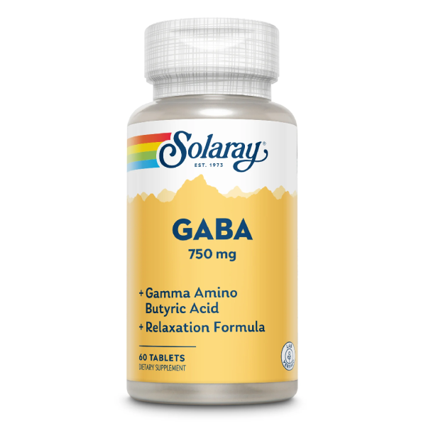 Gaba 750mg Solaray, 60 tablete, Secom