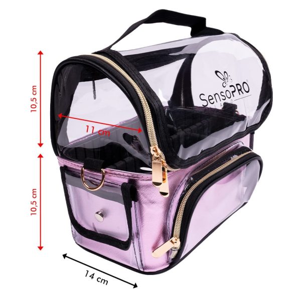 Geanta Produse Cosmetice SensoPRO Milano, Vanity Travel Pink