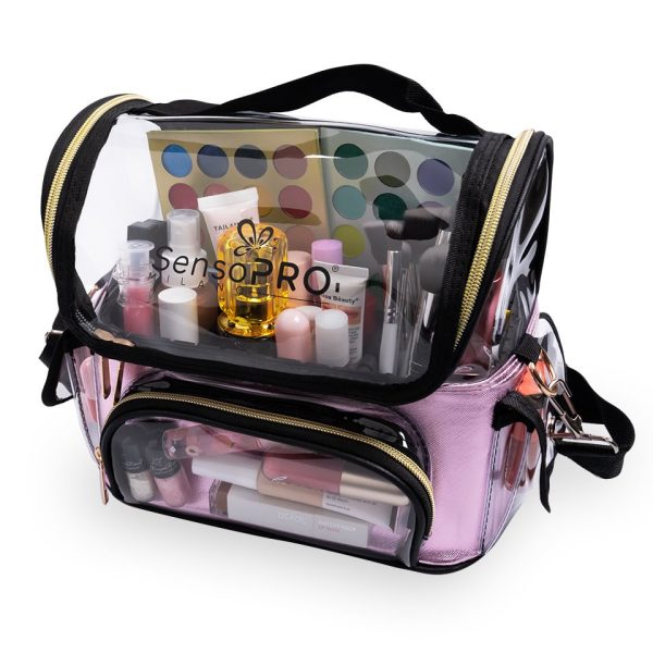 Geanta Produse Cosmetice SensoPRO Milano, Vanity Travel Pink