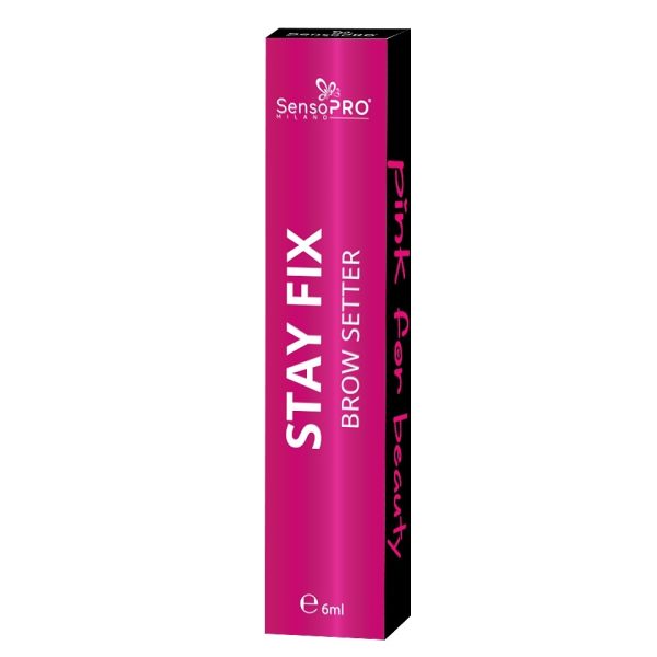 Gel fixare sprancene transparent Stay Fix, SensoPRO Milano