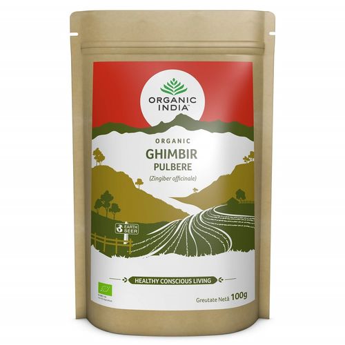 Ghimbir Pulbere, 100% Organic, 100g  ECO| Organic India