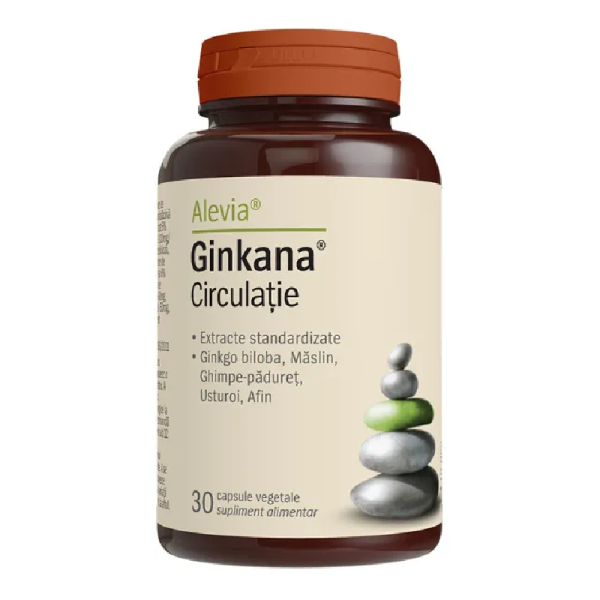 ginkana-circulatie-alevia.png Ginkana Circulatie, 30 capsule, Alevia