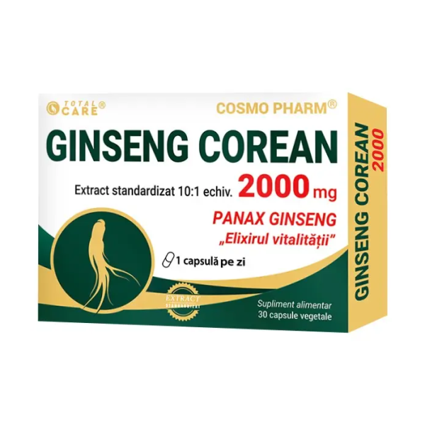 ginseng-corean-2000mg-30-capsule-cosmopharm.png Ginseng Corean, 2000 mg, 30 comprimate, Cosmo Pharm