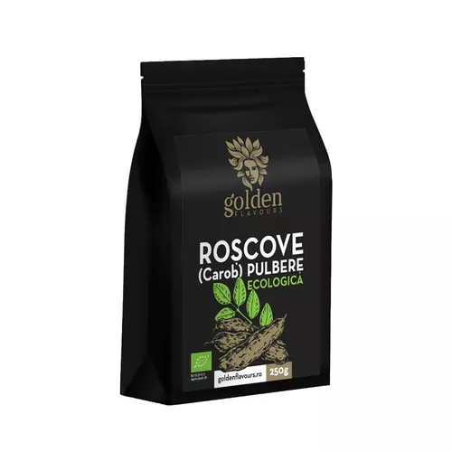 Roșcove (Carob) Pulbere ECO, 250g | Golden Flavours