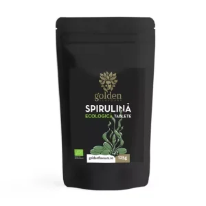 Spirulină Tablete 100% Naturale ECO, 125g/250 tablete | Golden Flavours