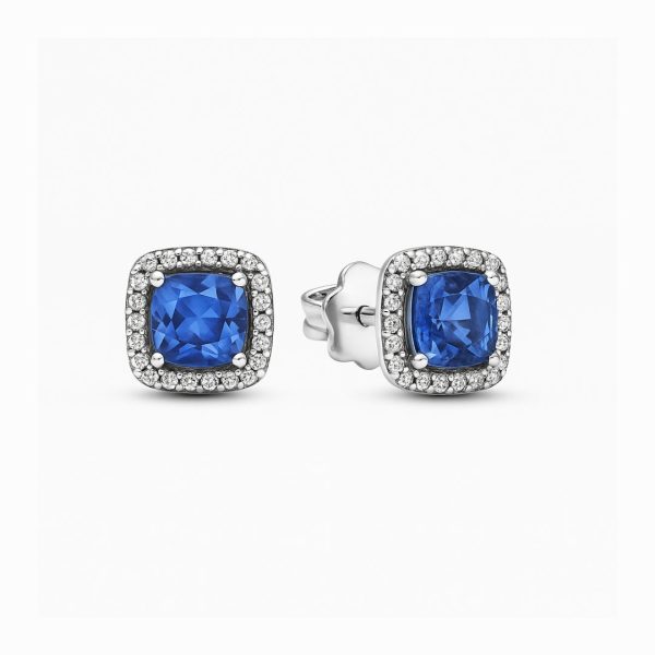 Cercei Blue Silver Cu Argint