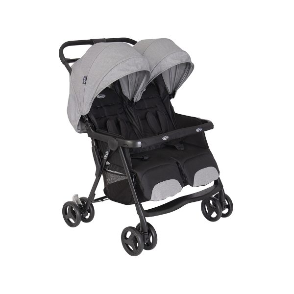 Carucior de gemeni Graco DuoRider Steeple Gray