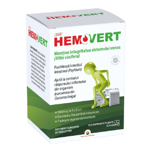 Hemovert, 15 plicuri + 15 comprimate filmate, Sun Wave Pharma