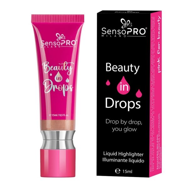 Iluminator lichid Beauty in drops SensoPRO Milano, Champagne