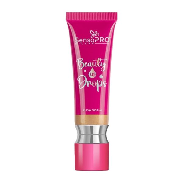 Iluminator lichid Beauty in drops SensoPRO Milano, Goldie