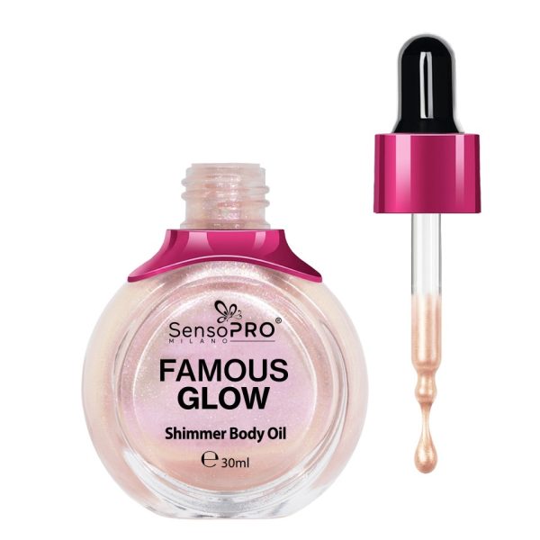 Iluminator lichid Famous Glow SensoPRO Milano, Rose Glow