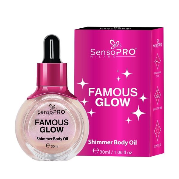 Iluminator lichid Famous Glow SensoPRO Milano, Rose Glow