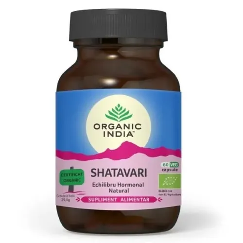 Shatavari Echilibru Hormonal & Fertilitate 60 cps ECO| Organic India