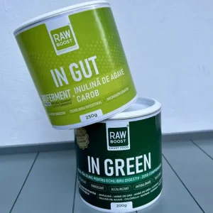 ingreen-ingut-2.webp Pachet Echilibru Intestinal - In Green Mix Verde și In Gut, bioferment prebiotic pentru un microbiom sănătos | Rawboost
