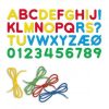 Joc cu sireturi Montessori ABC+123, 3-7 ani, Quercetti Q02808