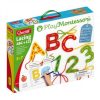 Joc cu sireturi Montessori ABC+123, 3-7 ani, Quercetti Q02808
