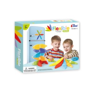 joc-de-constructie-cauciucat-cu-magneti-flexible-558069.jpg Set de Constructie Magnetic Flexibil Flexible Blocks cu Piese din Silicon, 14 piese