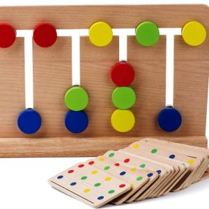 Joc Montessori Din Lemn Labirint Asociaza Culorile