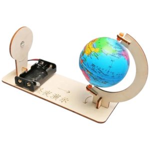 Joc STEM educativ DIY rotatia Pamantului zi si noapte pentru copii 8 ani+