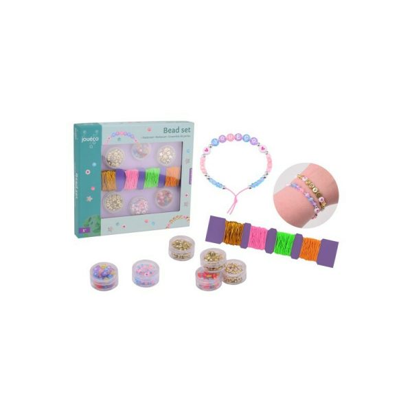 joueco-set-creativ-de-margele-pentra-bratari-saculet-pentru-depozitare-inclus-diferite-forme-si-culori-20-x-2-x-19-multicolor-2524673-4.jpeg Set creativ, Joueco, Margele pentru bratari, Saculet pentru depozitare inclus, Diferite forme si culori, 20 x 2 x 19, 6-16 ani, Multicolor