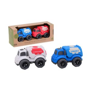 joueco-set-masini-de-politie-si-ambulanta-din-bio-plastic-ecologice-18-luniplus-multicolor-2561582-4.jpeg Set masinute, Joueco, Masina de politie si ambulanta, Din bio-plastic, Ecologice, 18 luni+, Multicolor