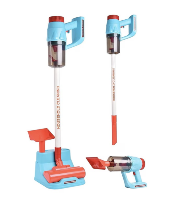 Aspirator Vertical Jucarie, cu suport, Ergonomic, 3 capete, 69.5 cm