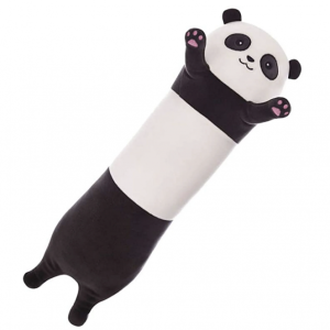 Jucarie de plus si perna cu patura inclusa, Panda lung