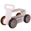 Jucarie din lemn 3 in 1 Politie DriveMe Wood: masinuta ride-on, premergator si carucior de jucarii MamaToyz
