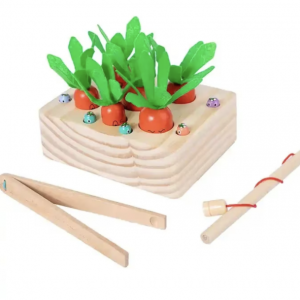 Jucarie Montessori Morcovi de sortare pe dimensiuni si de pescuit