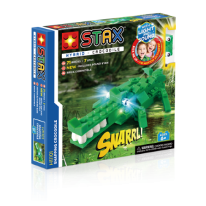 Jucarie - Seturi de constructie cu lumini si sunete Stax - Crocodil