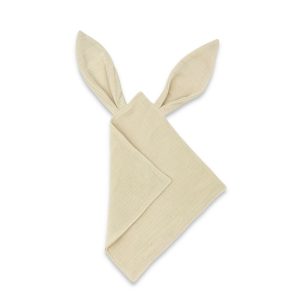 jucarie-textila-senzoriala-qmini-cu-urechi-fosnitoare-30-x-30-cm-din-muselina-dubla-warm-beige-3375078-4.jpeg Jucarie textila senzoriala, Qmini, Cu urechi fosnitoare, 30 x 30 cm, Din muselina dubla, Warm Beige