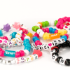 Kit creativ DIY - coliere si bratari cu margele, 500 piese, Perline ABC