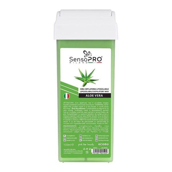 Kit Epilare SensoPRO Milano Soft Pink + CADOU Rezerva Ceara aplicator ingust